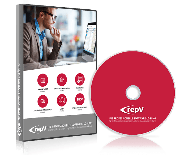 repV Service Management Software Verpackung